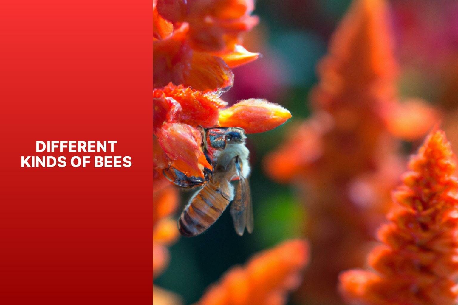 Different kinds of bees